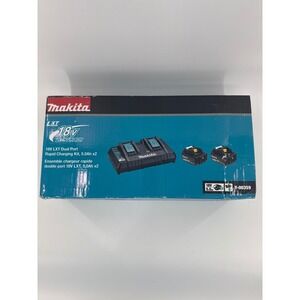 Makita 18V LXT Dual Port Rapid Charging Kit 2 5.0Ah Batteries Y-00359 NEW